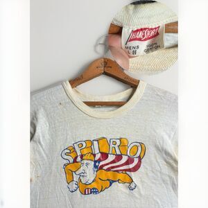 Vintage Spiro Agnew Shirt Mens Large White 1960s Made In USA Political Campaign